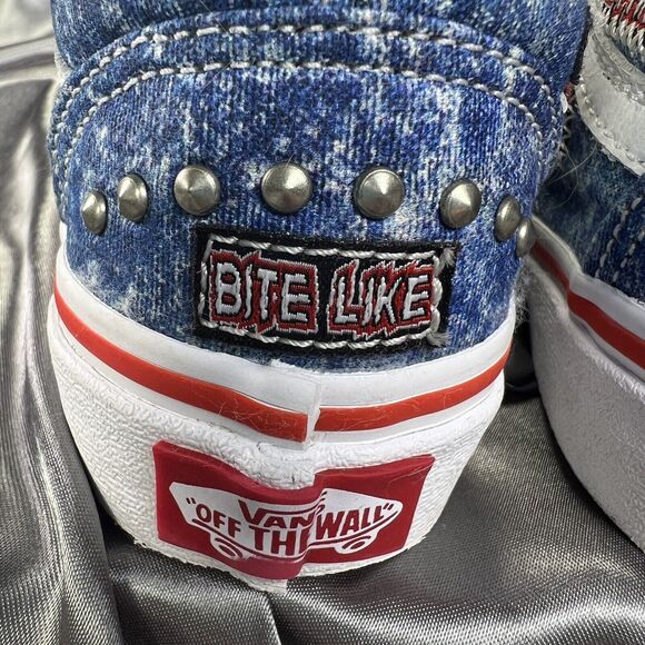 VANS Unisex Toddler 11.5 Cobra Kai Sneakers Unisex Blue Eagle Fang Logo‎ Karate - Picture 9 of 17